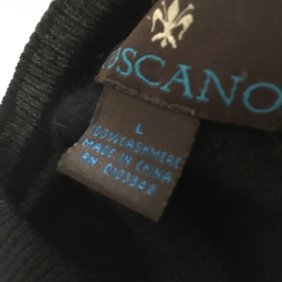 PATRICK ASSARAF x TOSCANO Thick 100% Cashmere Ribbed Dark Blue Sweater L - Picture 7 of 7
